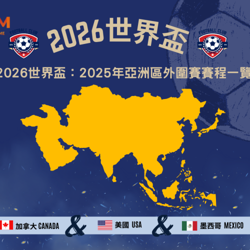 2026世界盃：2025年亞洲區外圍賽賽程一覽